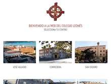 Tablet Screenshot of colegioleones.com